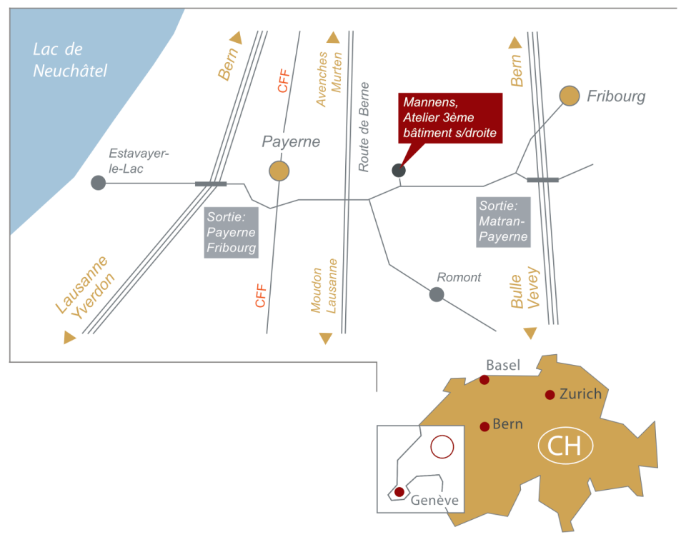 Plan d'accès Chabloz Clavecins